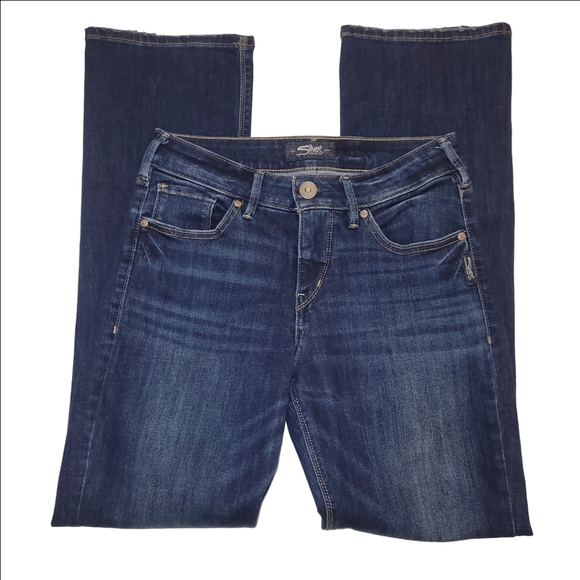 Silver jeans Avery slim boot medium wash mid rise jeans w28 l31 - Picture 5 of 9